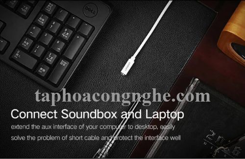 Ugreen 10746 0.5M màu Trắng Cáp âm thanh 3.5mm nối dài AV124 30010746